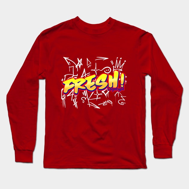 Urban Graffiti style Long Sleeve T-Shirt by Fahrenheit123